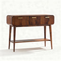 Buffet en bois avec trois tiroirs et étagère inférieure 120 x 40 x 80cm